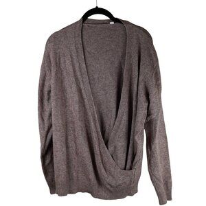 Oversized Softome‎ Womens Brown Cardigan Sweater 3XL Viscose/Nylon Blend